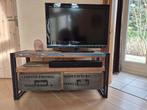 TV-meubel – sloophout & metaal - Piet Hein Eek stijl, Ophalen, 25 tot 50 cm, Metaal, Minder dan 100 cm