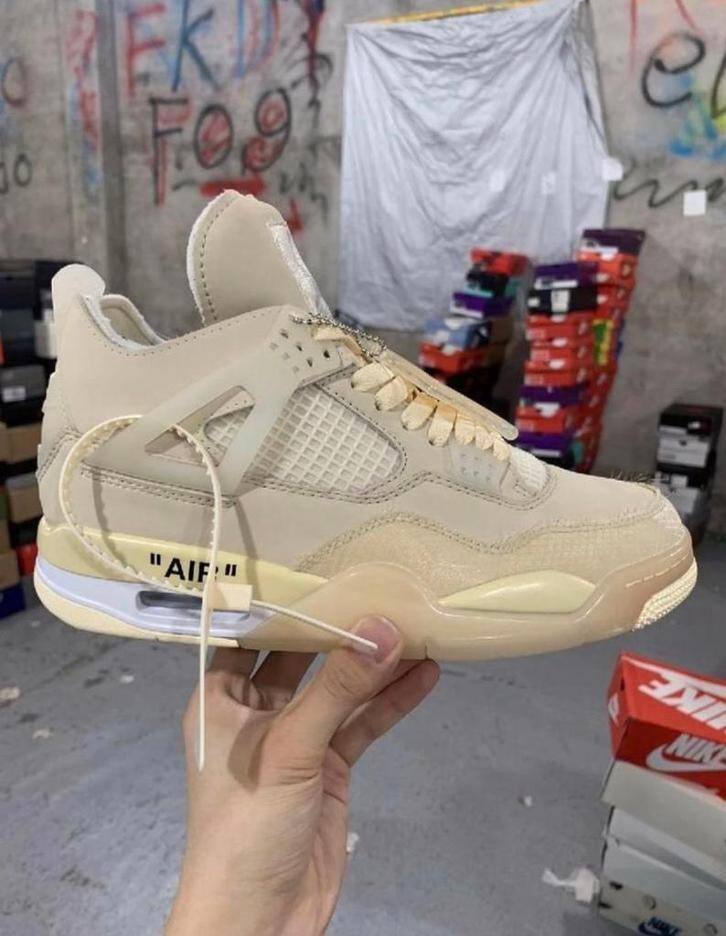 Air Jordan 4 Off-White | Maat 42, Kleding | Heren, Schoenen, Nieuw, Ophalen of Verzenden