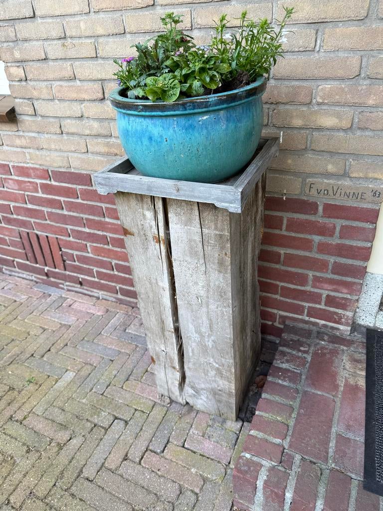 Houten blokken pilaren zuilen, Ophalen, Gebruikt