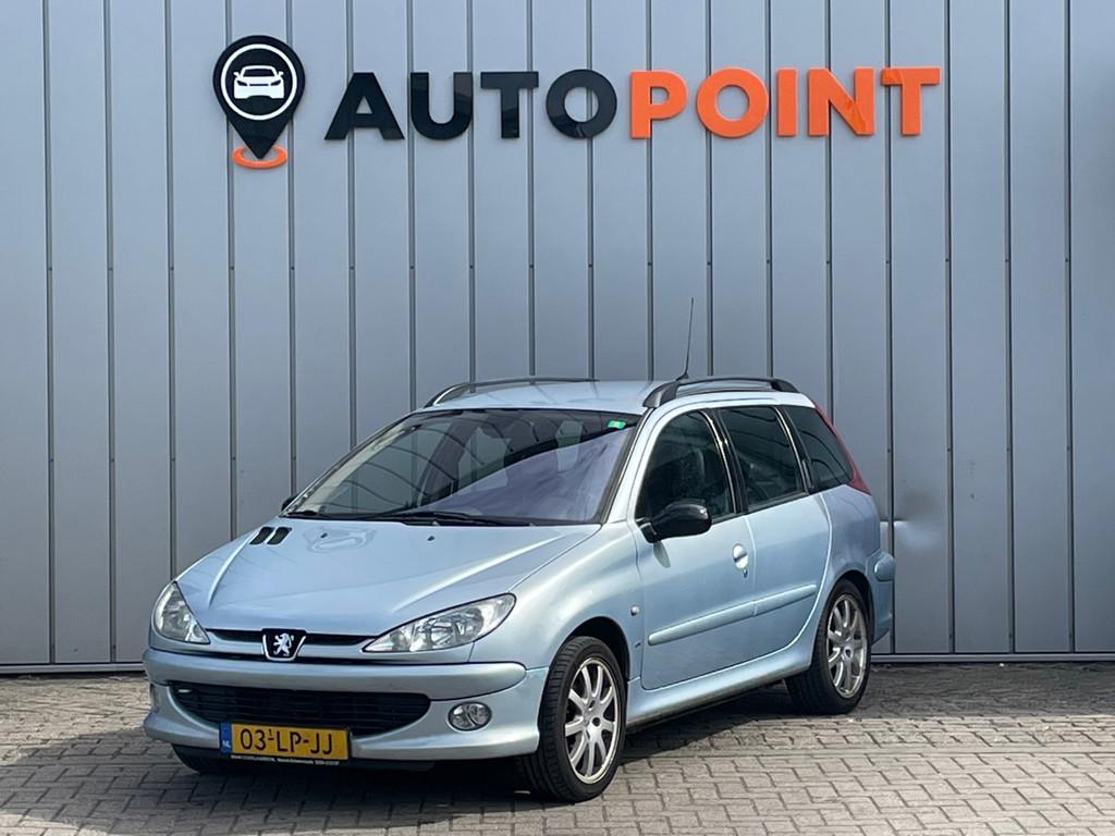 Peugeot 206 SW 2.0 GTI NAP ORG NL|TREKHAAK|LEER|RADIO|AIRCO|, Auto's, 136 pk, Gebruikt, Zwart, 4 cilinders