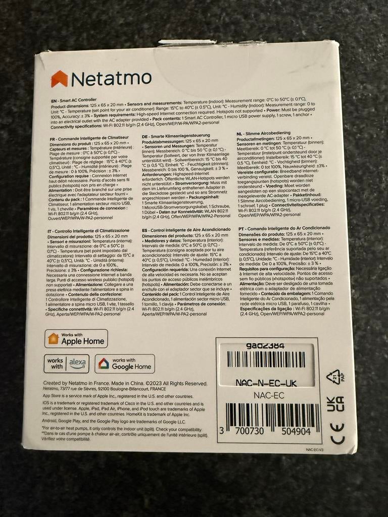 Netatmo lanceert plug-and-play Slimme Aircobediening