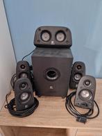 Logitech Z506 5.1 Surround Sound Speakerset, Gebruikt, 60 tot 120 watt, Complete surroundset, Ophalen
