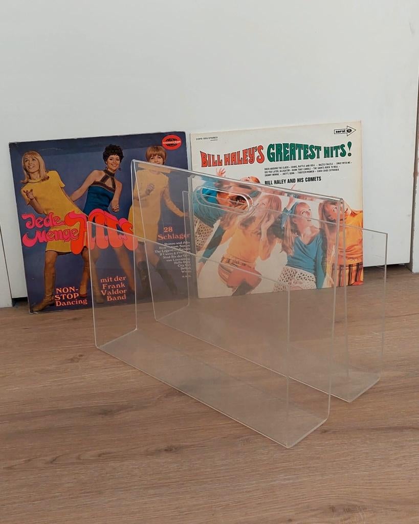 Space age vintage retro design lectuurbak lp bak plexiglas, Eu, Gebruikt, Eu, Ophalen of Verzenden