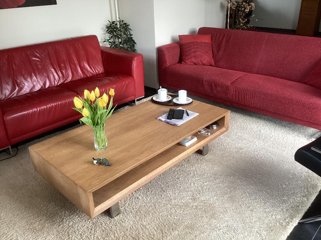 Mooi bankstel van Montèl, gratis, Huis en Inrichting, Banken | Bankstellen, Ophalen, Gebruikt, 75 tot 100 cm, Leer