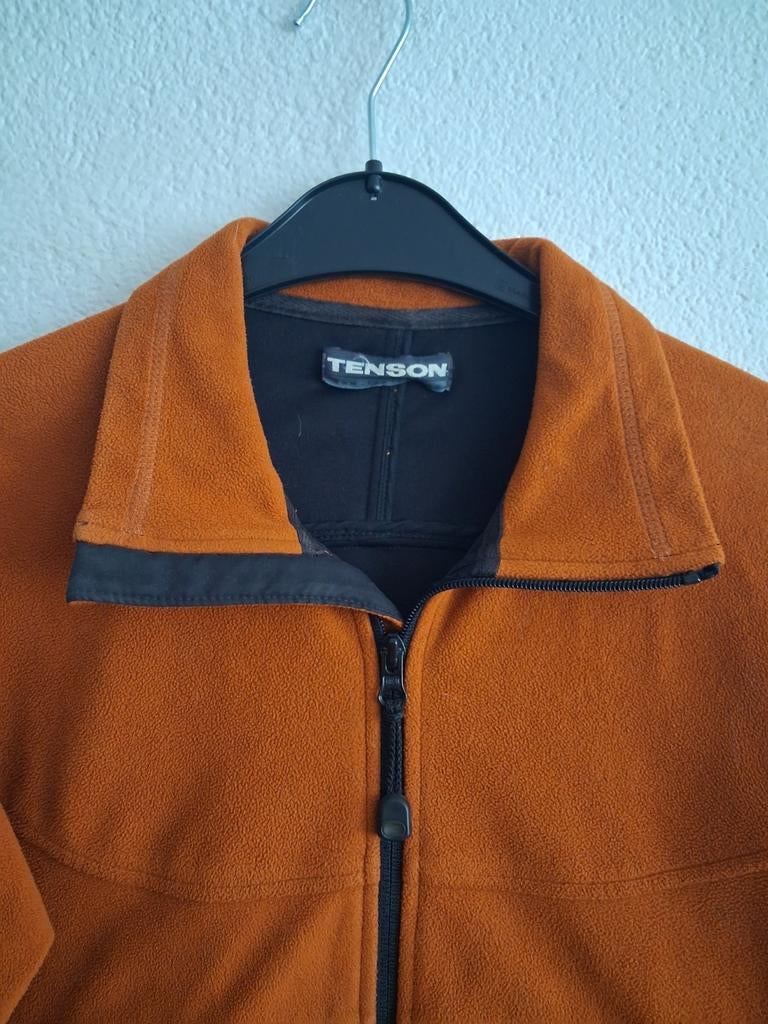 Tenson fleece jas oranje Maat L, Ophalen of Verzenden