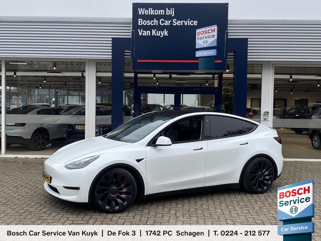 Tesla Model Y Performance AWD 75 kWh / Panodak / Stuurverwar, Auto's, Tesla, Gebruikt, 495 min, 462 pk, 1972 kg