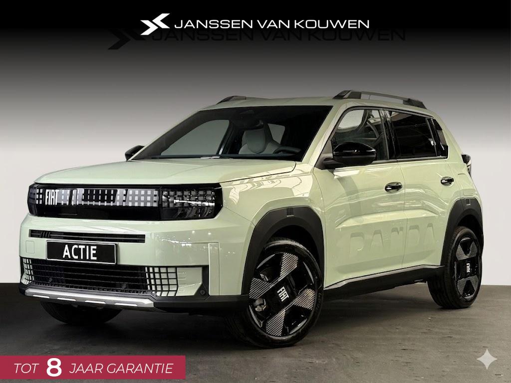 Fiat Grande Panda La Prima 44 kWh 1 Fase / Voordeel 2+6 jaar, Auto's, 12 maanden, Stof, Lane Keeping Assist, Panda