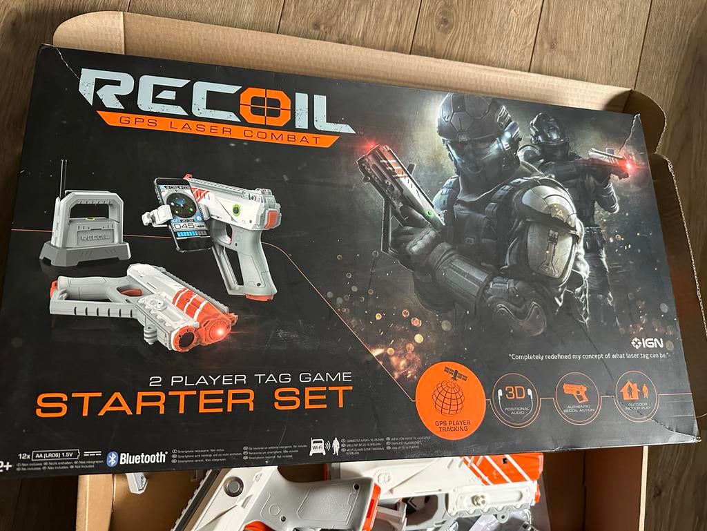 Recoil GPS Laser Combat Set - 4 Startersets, Ophalen of Verzenden, Zo goed als nieuw