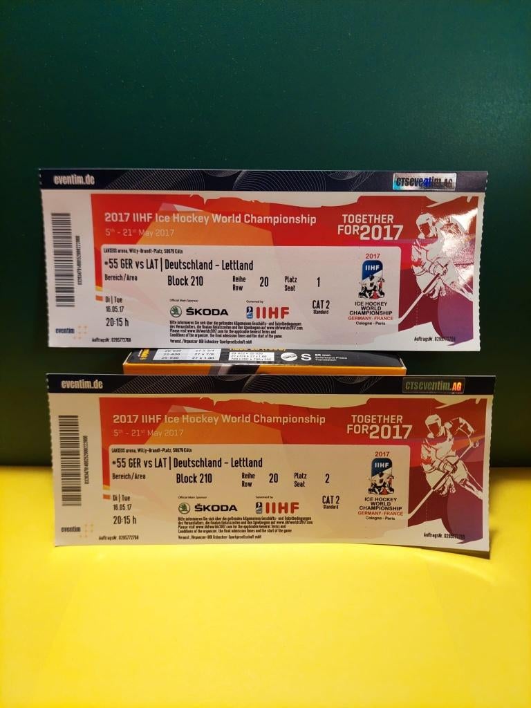 WK IJshockey 2017 Zweden–Slowakije & Duitsland -Letland, Drie personen of meer, Februari