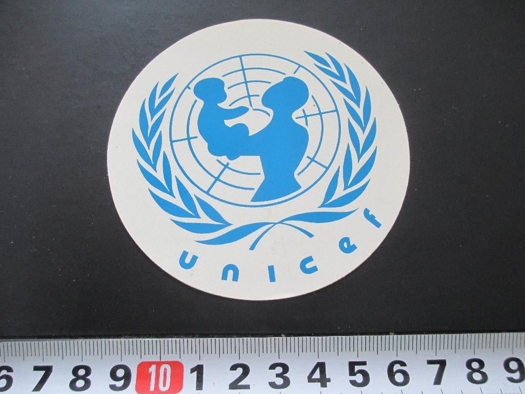 sticker logo UNICEF, Verzamelen, Stickers, Zo goed als nieuw, Ophalen