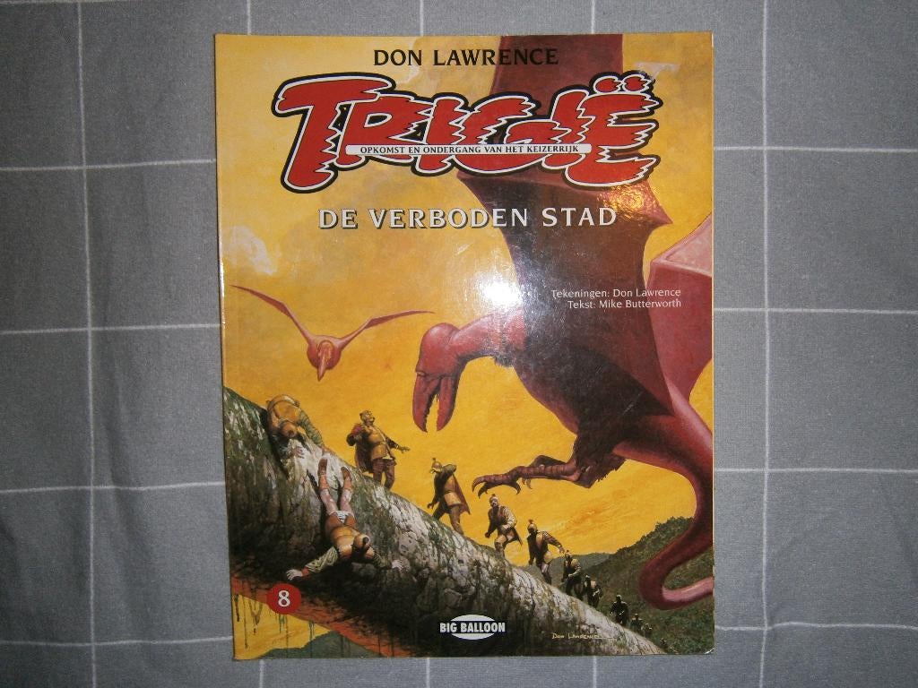 Trigië deel 8 – De Verboden Stad (1e druk 1994, mooi), Boeken, Stripboeken, Ophalen, Zo goed als nieuw, Don Lawrence, Mike Butterworth