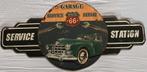 Metaal reclame bord Garage Service Route 66 Repair station, Verzamelen, Verzenden, Zo goed als nieuw, Reclamebord