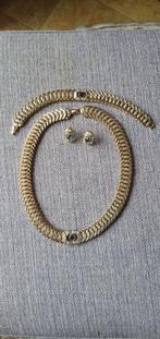 Prachtige vintage sieraden set met merkje, Ophalen of Verzenden, Zilver