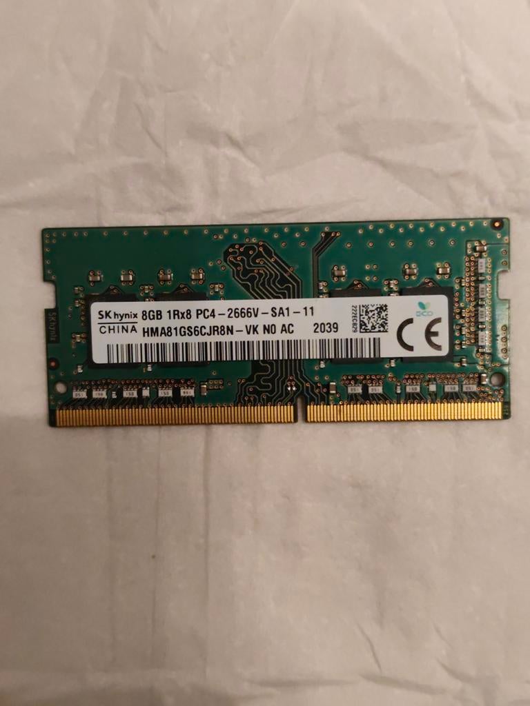 SK Hynix 8GB DDR4 RAM PC4-2666V, Computers en Software, RAM geheugen, 2666V, DDR4, 8 GB, Refurbished
