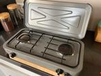 Gimeg Twee Pits Grijs Kooktoestel - Ideaal voor Camping, Caravans en Kamperen, Kampeeraccessoires, Ophalen of Verzenden, Zo goed als nieuw