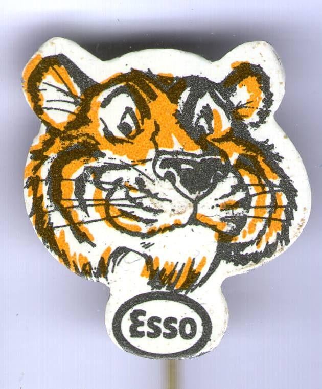 ESSO tijger blik brandstof speldje ( M_028 ), Verzenden, Zo goed als nieuw, Transport, Speldje of Pin