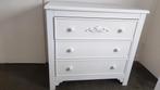 Witte kleine Commode met Brocante, Klassieke Uitstraling, Ophalen, Gebruikt, 50 tot 70 cm, 75 tot 100 cm