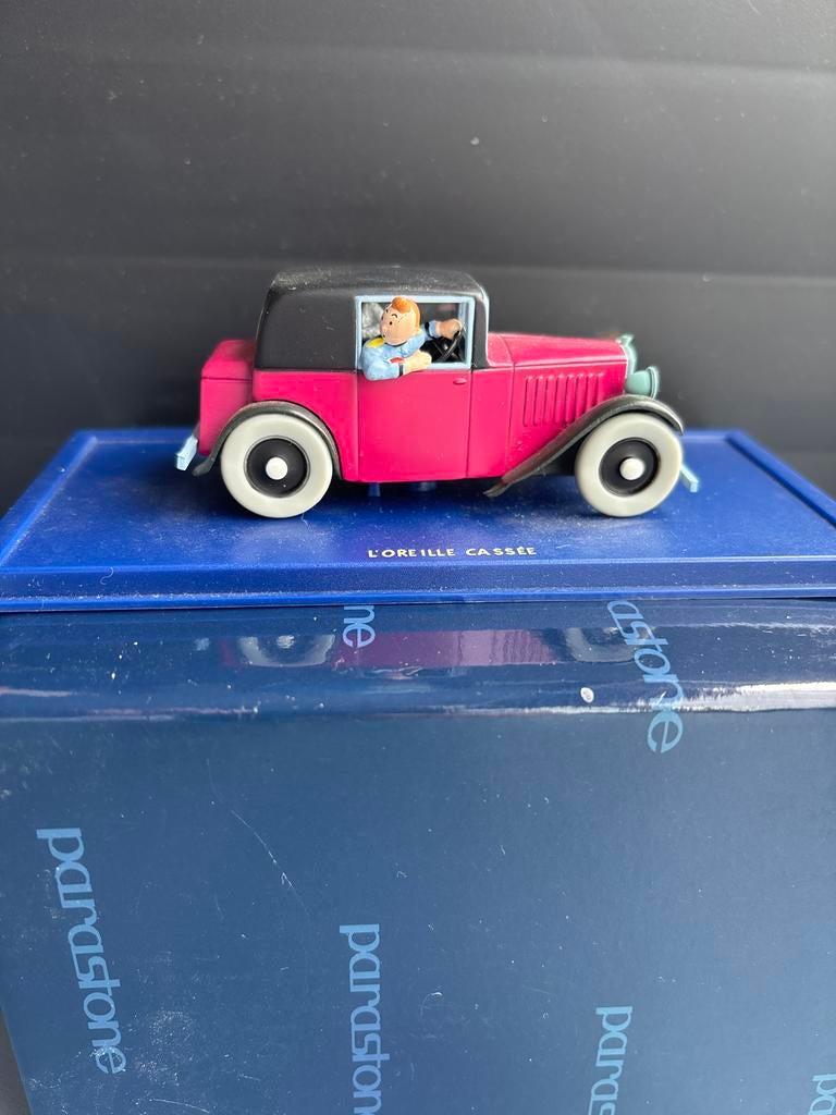 Kuifje auto - L'Oreille Cassée - Parastone, Hobby en Vrije tijd, Modelauto's | 1:43, Ophalen of Verzenden, Zo goed als nieuw, Auto