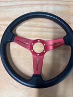 Sportstuur MOMO stijl – 3 spaaks – rood/zwart – universeel, Ophalen of Verzenden, Gebruikt