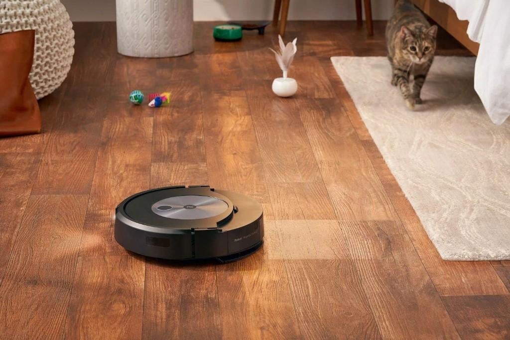 iRobot Roomba Combo j7 Robotstofzuiger en Dweilrobot, Ophalen of Verzenden, Zo goed als nieuw, Robotstofzuiger, Minder dan 1200 watt