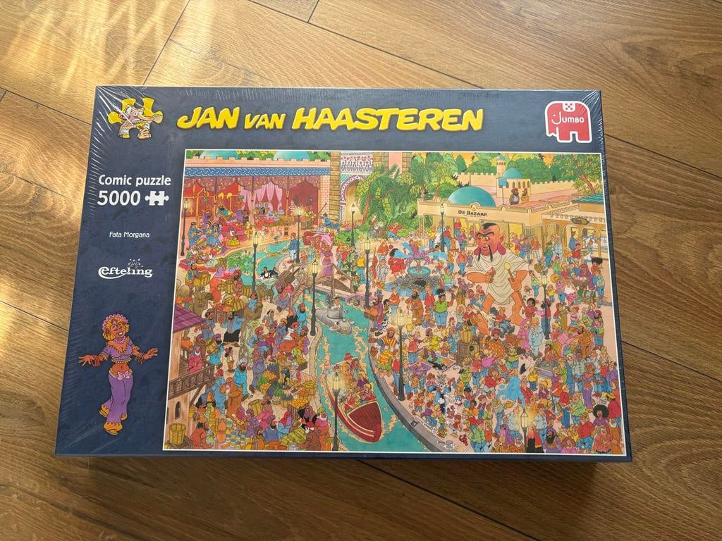 Nieuwe Jan van Haasteren 'Fata Morgana' puzzel 5000 stukjes, Ophalen of Verzenden, Meer dan 1500 stukjes, Nieuw, Legpuzzel