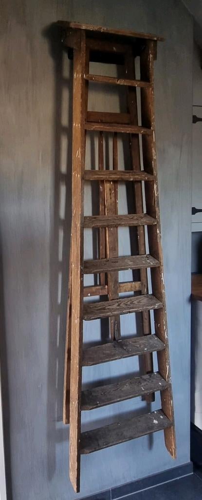 Oude schilderstrap, Doe-het-zelf en Verbouw, Ophalen, Gebruikt, Trap, Opvouwbaar of Inschuifbaar