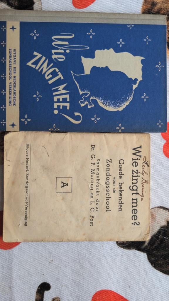 Wie zingt mee? Zondagsschool liedboekje, Ophalen of Verzenden, Gelezen, Dr. G. P. Marang en L. C. Post, Christendom | Protestants