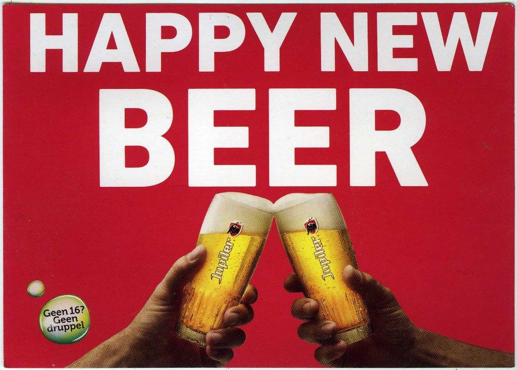 Happy New Beer, Ophalen of Verzenden, 1980 tot heden, Ongelopen, Overige thema's