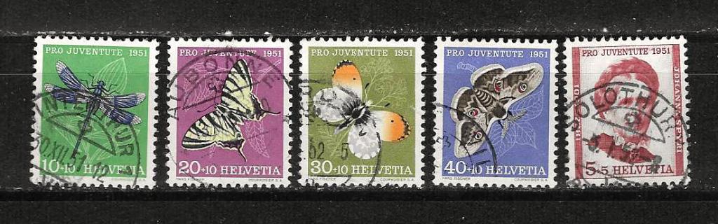 Dier 23 Zwitserland 561-565, Postzegels en Munten, Postzegels | Thematische zegels, Ophalen of Verzenden, Gestempeld, Dier of Natuur