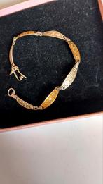 Zeldzame armband  18karaat goud en zilver 2 merken  r, Ophalen of Verzenden, Zo goed als nieuw, Goud, Goud