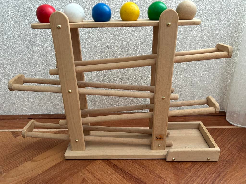 Pinolino ballen baan met belletje, Kinderen en Baby's, Speelgoed | Houten speelgoed, Ophalen of Verzenden, Zo goed als nieuw