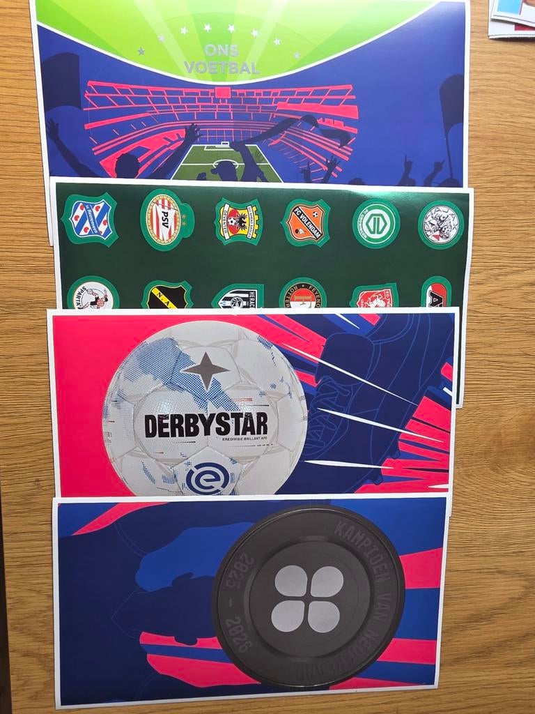 Xxl stickers plaatjes voetbal actie plus supermarkt, Ophalen of Verzenden, Zo goed als nieuw