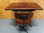 Vintage Eromes Schoolset | Industrieel Bureau met Stoel, Ophalen, Gebruikt, X, X