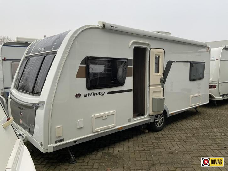 Elddis Affinity 574 2e paasdag open, Caravans en Kamperen, Caravans, Bedrijf, tot en met 4, 1000 - 1250 kg, Standaardzit, Elddis