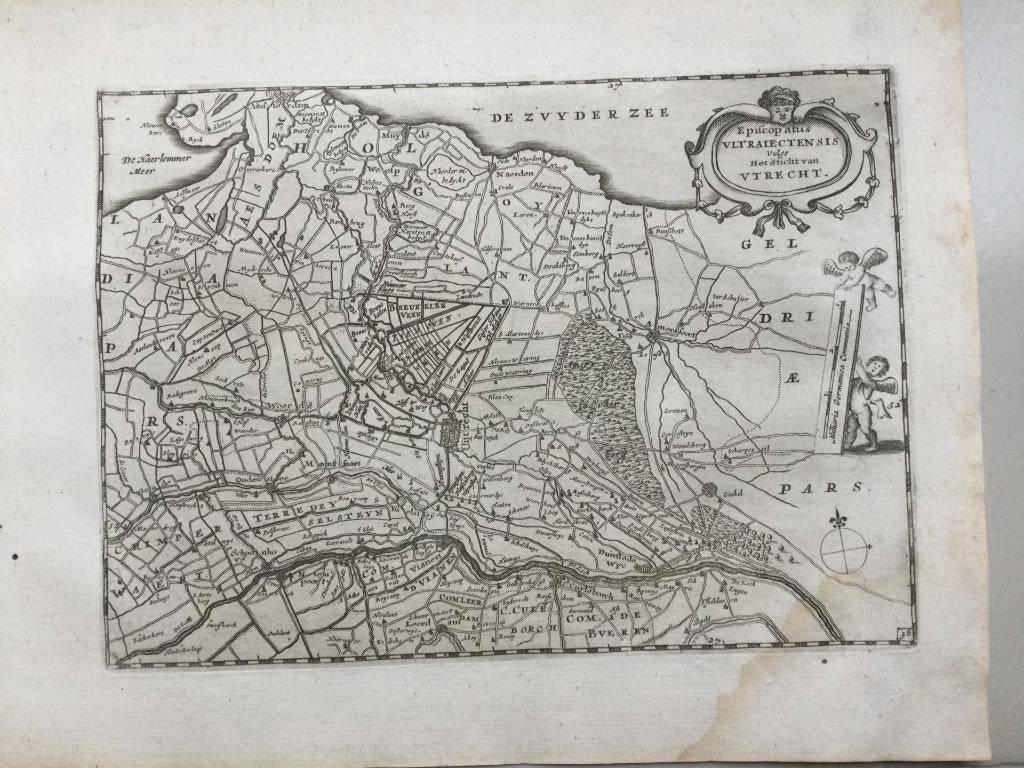 Utrecht, Amersfoort, Leerdam, Colom, 1660 . Zeldzaam10, Antiek en Kunst, Kunst | Etsen en Gravures, Verzenden