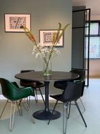 Zwarte ronde marmeren tafel – 120 cm – Design, Ophalen, Overige materialen, Design, Rond