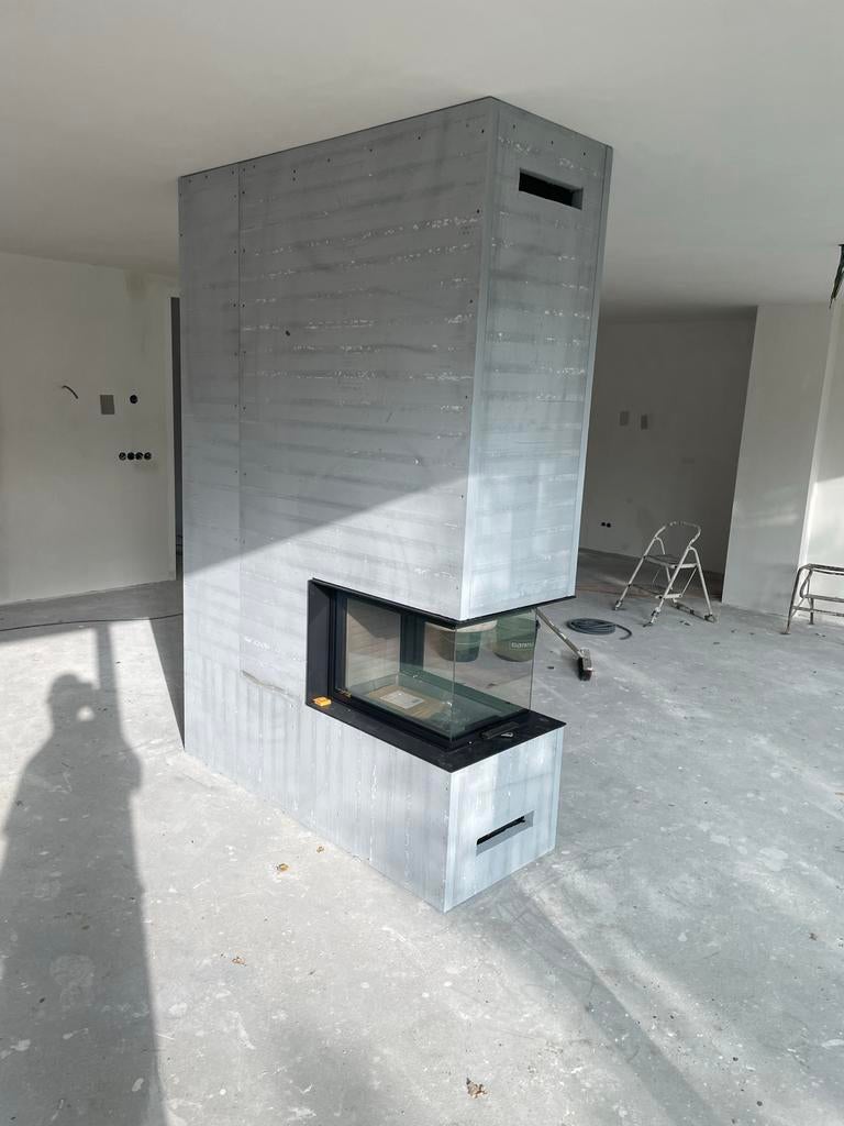 Attika Visio 3:1 Liftdeurhaard - Moderne Houthaard, Ophalen, Zo goed als nieuw, Inbouwhaard, Houthaard