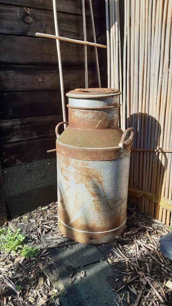 grote oude melkbus, melkkan, Tuin en Terras, Tuinwanddecoratie, Ophalen of Verzenden, Gebruikt