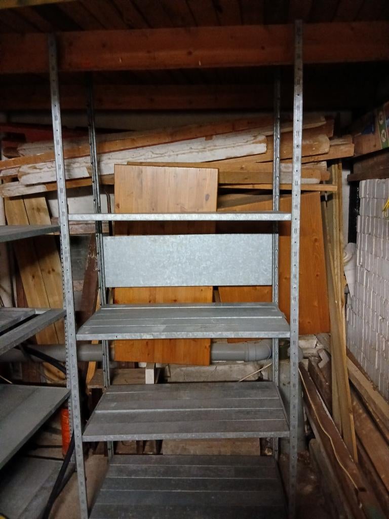 Stelling kasten alluminium, Huis en Inrichting, Kasten | Stellingkasten, Ophalen, Zo goed als nieuw