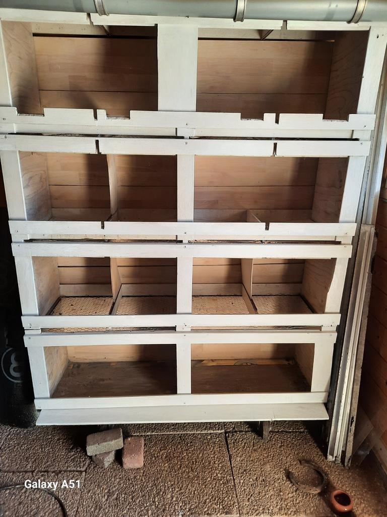 Te koop prachtige verrijdbare vlieg,broedvakken., Ophalen, 110 cm of meer, Hok, 90 cm of meer