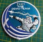 Patch 128 Swirl Luchtmacht ZEUS, Ophalen of Verzenden, Luchtmacht, Nederland, Embleem of Badge