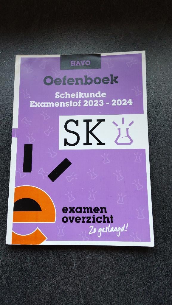 Examen overzicht, Ophalen of Verzenden, Zo goed als nieuw, HAVO, Scheikunde