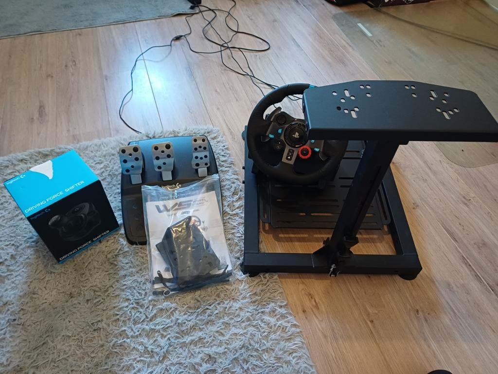 Logitech G29 + Stuurstandaard + Shifter, Ophalen of Verzenden, Zo goed als nieuw, Stuur of Pedalen, PlayStation 4