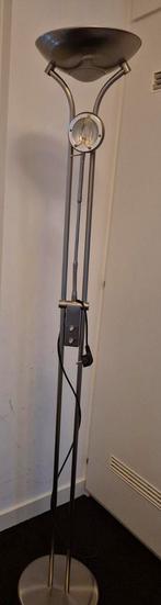 Uplighter lamp met leeslamp en dimfunctie, Ophalen, Gebruikt, Metaal, 150 tot 200 cm