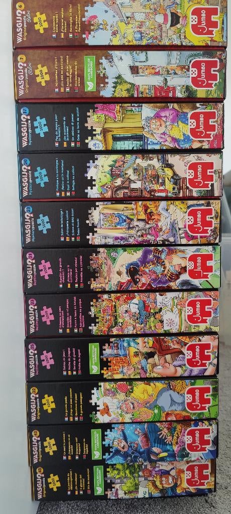 Wasgij puzzels, Ophalen, 500 t/m 1500 stukjes, Zo goed als nieuw, Legpuzzel
