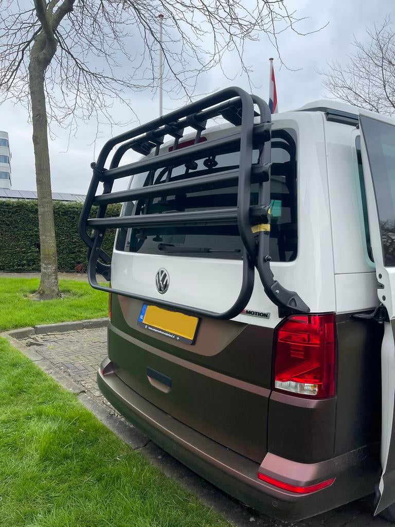 VW T5 T6 T6.1 California Poedercoaten Fietsenrek, Ophalen of Verzenden, Zo goed als nieuw, Achterklepdrager