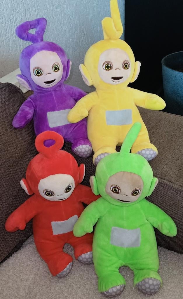 Teletubbies set van 4. Tinky winky, dipsy, laa laa, po., Overige merken, Overige karakters, Overige typen, Wasbaar