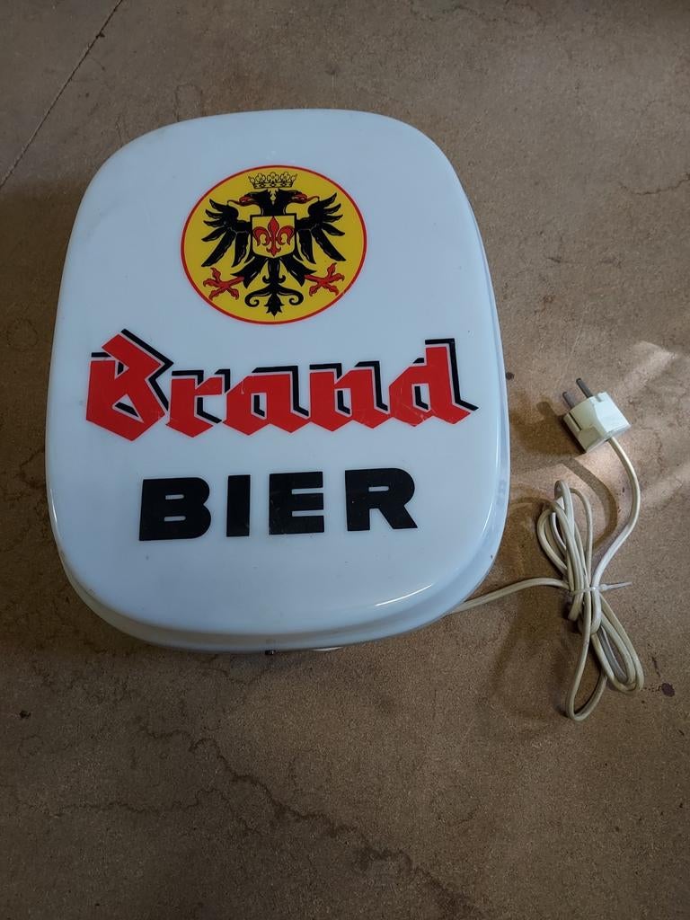 Vintage Brand Bier Lichtbak - Oude Reclame Verlichting, Verzamelen, Merken en Reclamevoorwerpen, Ophalen of Verzenden, Gebruikt