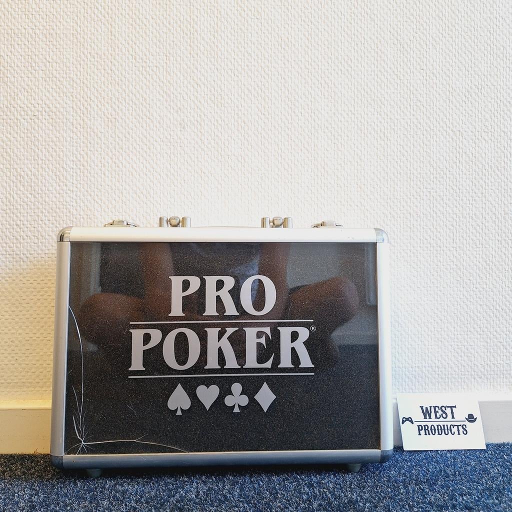 Pro Poker Set in Koffer, Gebruikt, ., Ophalen of Verzenden, .