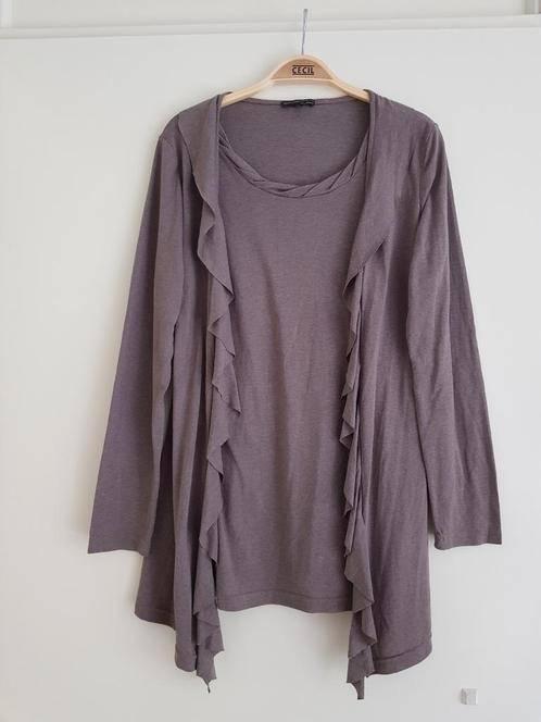 Leuk T-shirt dames -- maat 42 / XL -- CPM The collection!, Kleding | Dames, T-shirts, Zo goed als nieuw, Maat 42/44 (L), Korte mouw